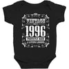 vintage made in 1996 perfectly aged a living legend Baby Bodysuit