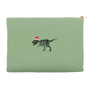t rex skeleton santa claus Accessory Pouches