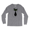 black cat idiot Long Sleeve Shirts