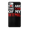 i love css  you are the css of my html heart heart iPhone 7 Case