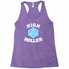 high roller 20 sided die Racerback Tank