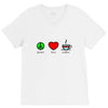 peace love coffee (2) V-Neck Tee