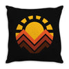 sunset mountain Throw Pillow