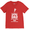 i'm a skiing dad   daddy V-Neck Tee