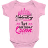 Celebrating With the 1st Birthday Queen Baby Onesie