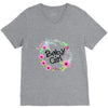floral baby girl V-Neck Tee