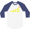 evolution lego basketball sports funny 3/4 Sleeve Shirt