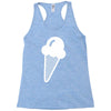 ice cream cone funny Racerback Tank