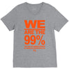 we are the 99% t shirt occupy wall street anti corporate greed black V-Neck Tee