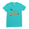 happy halloween . Ladies Fitted T-Shirt