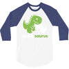 daddysaurus dinosaur dino 3/4 Sleeve Shirt