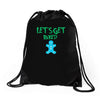 lets get baked Drawstring Bags