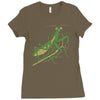 praying mantis Ladies Fitted T-Shirt