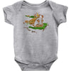 the tree, the raccoon Baby Bodysuit