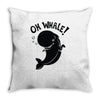 oh whale! Throw Pillow