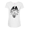 The Mountains, Are Callıng,  I Must Go Maternity Scoop Neck T-shirt
