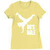 80's rule break dancer Ladies Fitted T-Shirt
