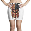 skull us flag Mini Skirts