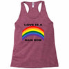 love is a rainbow Racerback Tank