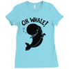 oh whale! Ladies Fitted T-Shirt
