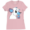 arctic fox adopt Ladies Fitted T-Shirt