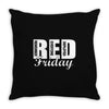 red friday Throw Pillow