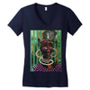 african Women's V-Neck T-Shirt