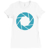 camera shutter Ladies Fitted T-Shirt