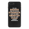 Braver Stronger Smarter Uterine Cancer Awareness iPhone 7 Plus Case