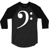 bass clef hat 3/4 Sleeve Shirt