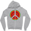 watermelon peace sign Zipper Hoodie