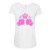 breast cancer fight Maternity Scoop Neck T-shirt