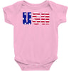 american freedom flag Baby Onesie