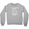 i cant brain today Crewneck Sweatshirt