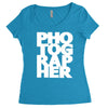 gift for photographer Women's Triblend Scoop T-shirt