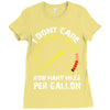 I Don't Care How Many Miles Per Gallon Ladies Fitted T-Shirt