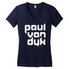 paul van dyk house Women's V-Neck T-Shirt