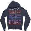 my mom is in heaven forever Zipper Hoodie