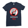 Impeach 45 Stop Trump Ladies Fitted T-Shirt