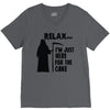 i'm just here for the cake V-Neck Tee