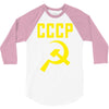 cccp hammer &amp; sickle  soviet union communist communism russia red star 3/4 Sleeve Shirt
