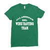 mine tasting team Ladies Fitted T-Shirt