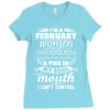 I Am A February Women Ladies Fitted T-Shirt
