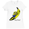 minion loves banana Ladies Fitted T-Shirt