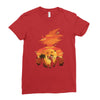 beautiful sunset Ladies Fitted T-Shirt