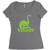 vegan dinosaur best trending Women's Triblend Scoop T-shirt