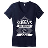 Queens Are Born In June Women's V-Neck T-Shirt