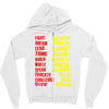 fight, dream, lead! Zipper Hoodie