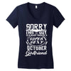 This Guy Is Taken By A Super Sexy October Girlfriend Women's V-Neck T-Shirt