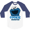 Cookie Monster 3/4 Sleeve Shirt